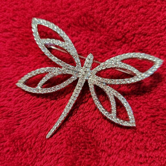 Swarovski Jewelry - Swarovski Crystal DRAGONFLY Brooch Pin